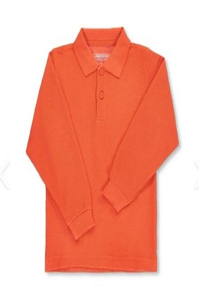 chulfa Long Sleeve School Uniform Sweet T-Shirt 2 Buttons Unisex