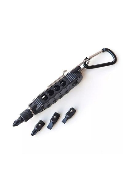 dalimag Multifunctional Screwdriver with LED and Carabiner, 10 cm, Dalimag