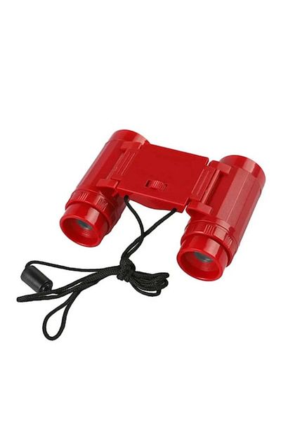 dalimag Mini Binoclu de Jucarie pentru Copii - 2.5x26, Ideal pentru Aventuri in Natura, Rosu, Dalimag