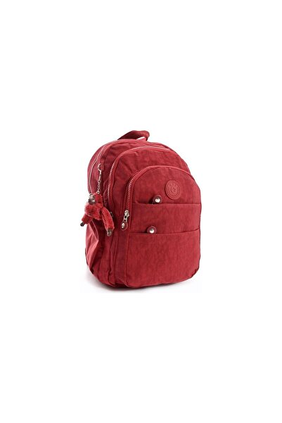 Relaxion Rky Serenity Relaxion Waterproof Crinkle Fabric Large Internal Volume Multi-Compartment Daily Claret Red