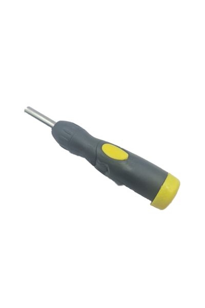 dalimag Screwdriver with 10 Interchangeable Heads, Adjustable, 16 cm, Black