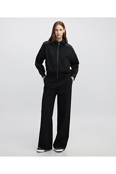 İpekyol Hotfix baskılı wide leg pantolon