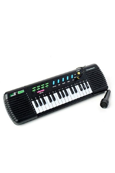 MİLES Electronic Toy Organ with Microphone and 32 Keys, for Children, Ages 3+