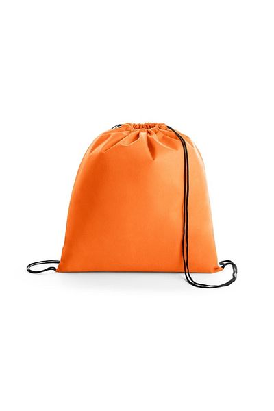 dalimag Drawstring Backpack, Nonwoven with Cord Closure, 37 x 41 cm, Orange, Dalimag
