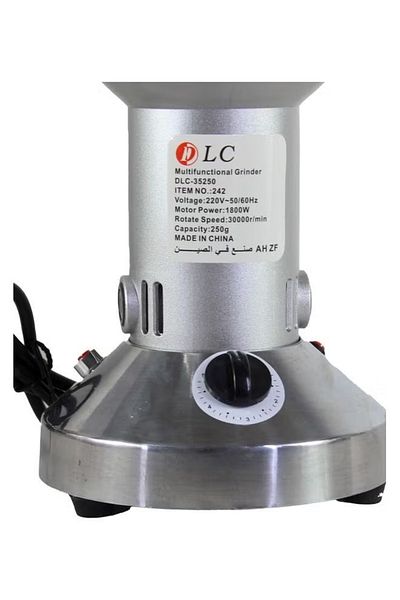 DLC Electric Stainless Steel Coffee Grinder 0.25 kg 1800.0 W