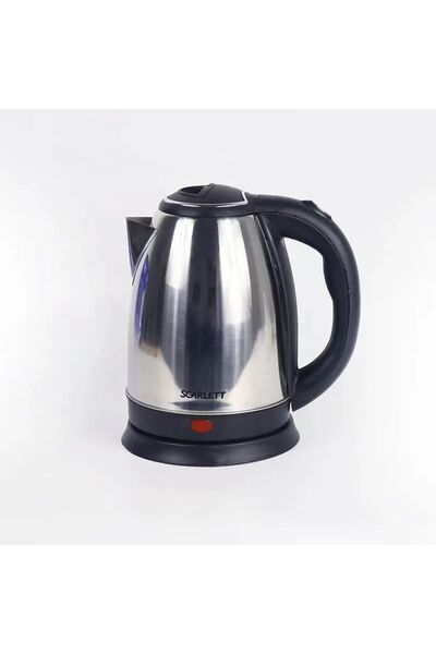 SCARLETT Fierbător electric model Scarlett, 1500W, capacitate 2L, oprire automată, oțel inoxidabil/negru