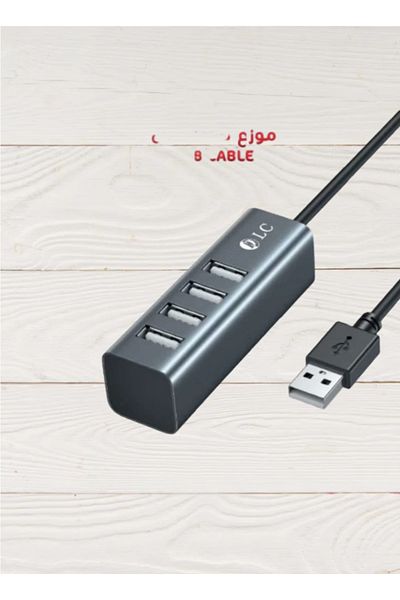 DLC شاحن USB C من الألومنيوم مع 4 منافذ