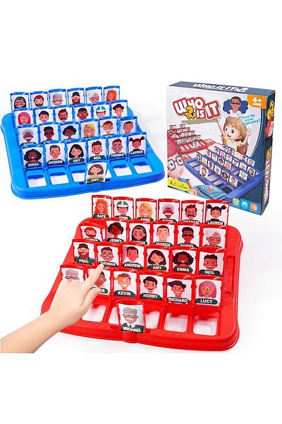dalimag Who Is It Game: Guess Who for Kids and Adults, Set for 2 Players, Multicolor, 25.5x25.5x6cm