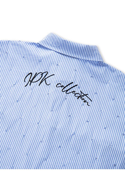 İpekyol Eskitme efektli gömlek