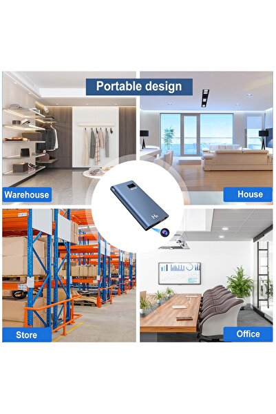 SpyGadget Spy Camera External Battery H8 SpyGadget, 2K Recording, H264, Night Vision, Wide Angle 120