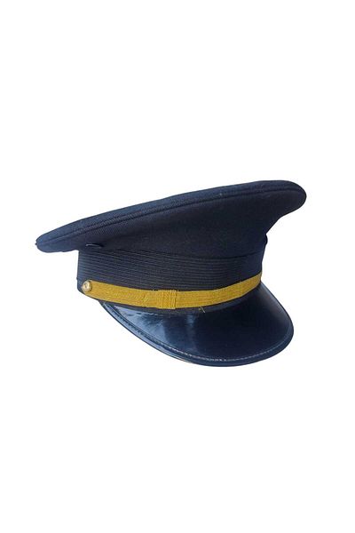 kho military design Mesdres Black Officer Hat (55-56-57 Numbers) Zero Product