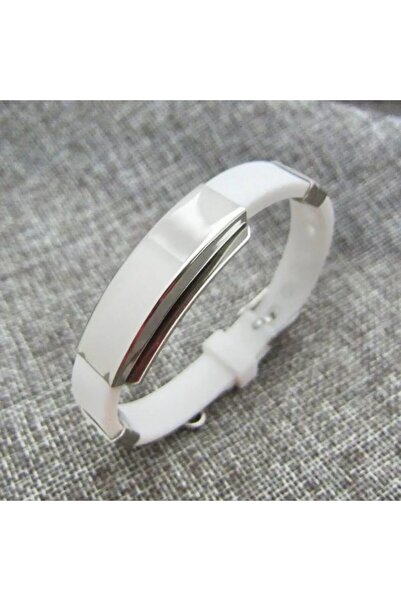 dalimag Bratara Ajustabila, "Te iubesc!", Sistem de Prindere cu Curea, Silicon, Alb, 22 cm