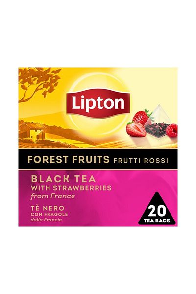 Lipton Black tea with red berries, 20 sachets