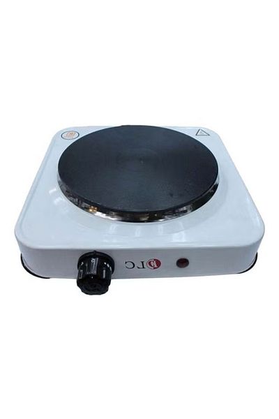 DLC Electric Hot Plate – 500 W Compact Single-Burner Cooker (White)