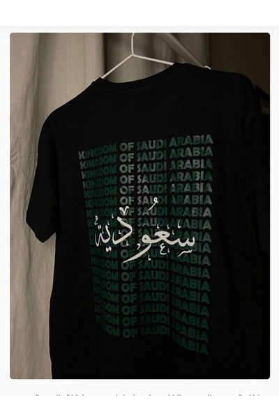 JANSO GROUP -Women's Cotton Printed Saudi Arabia Tshirt Oversize Large Size