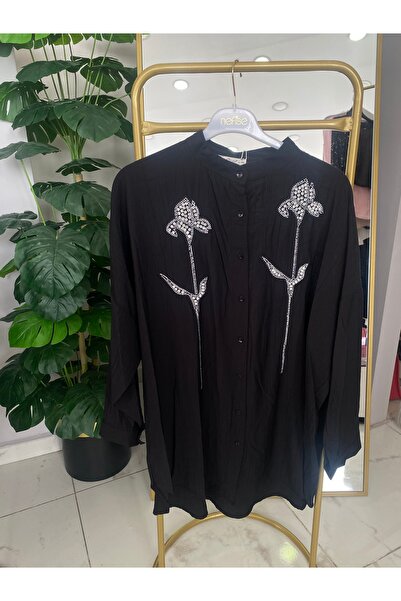Anka Çiçek Taşlı gömlek