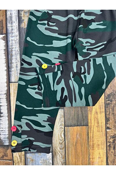 Esterella Girl's Leggings/ Capri Leggings/ Button Detail/Capri Combed Cotton Girls Leggings