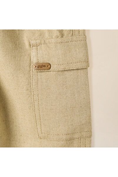 giggles Textured Pull On Pants with Pockets