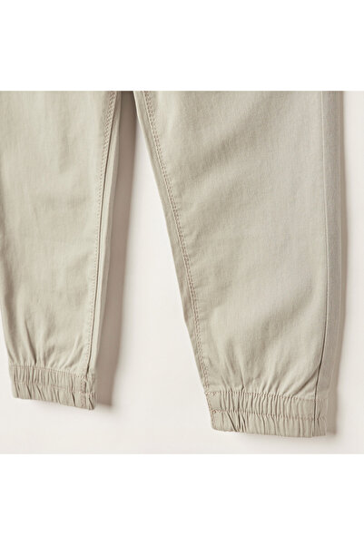 Juniors Solid Pants with Drawstring Closure and Pockets