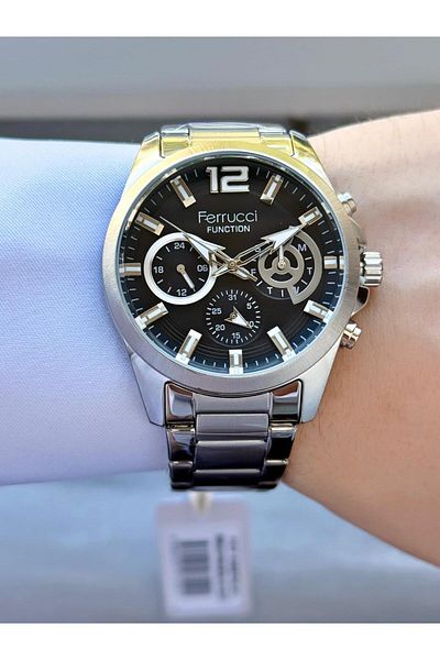 Ferrucci Men's Functions Active Metal Cord Wrist Watch