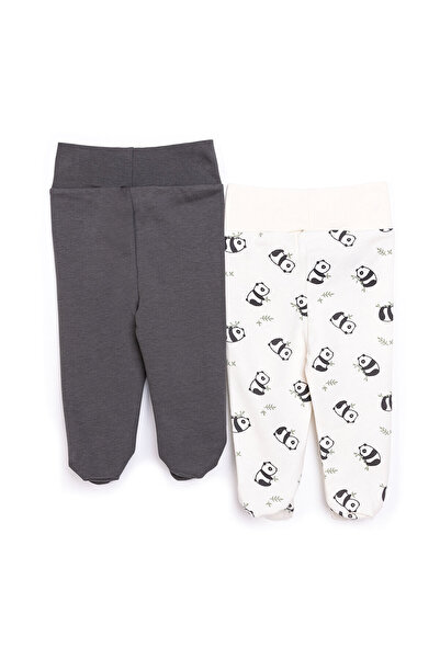 ebebek Hello Baby HelloBaby Yenidoğan Geniş Bel Zürafa Desenli 2li Patikli Alt Erkek Bebek