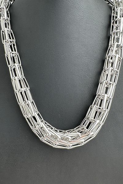 Modex Multi-Row Chain Design Necklace (40cm)