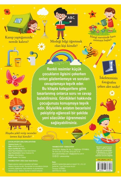 Yakamoz Yayınları İlginç Sorular Kitabı - Sarı