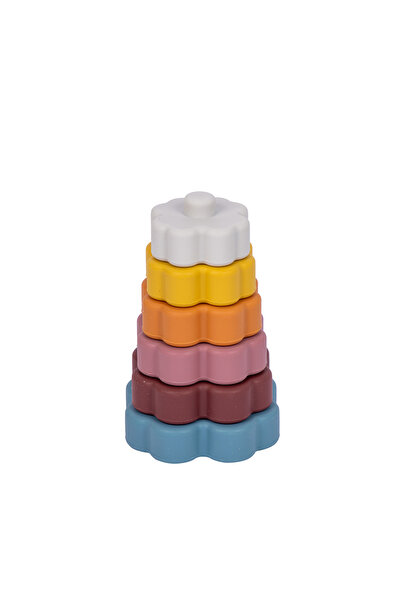 Babies Basic Silicone Stacking Toy for Babies, Stacking ,Flower Shape, BPA Fr...