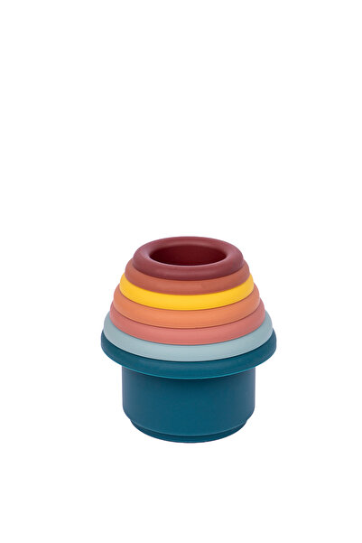 Babies Basic Silicone Stacking Toy for Babies/Kids, Stacking Cup, BPA Free 10...