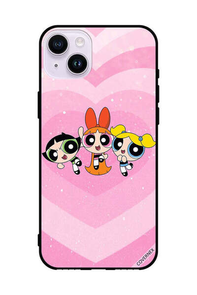 Covernex غطاء حماية لجهاز آيفون 14 من آبل - رسوم متحركة للفتيات القويات