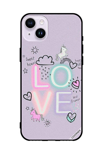 Covernex غطاء حماية لهاتف Apple iPhone 14 بتصميم قلب جميل ووحيد القرن