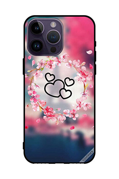 Covernex غطاء حماية لهاتف Apple iPhone 14 Pro Max بتصميم قلوب وزهور