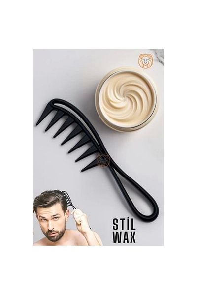 Mu Art Ahşap Bfs Men's Style Comb Carbon