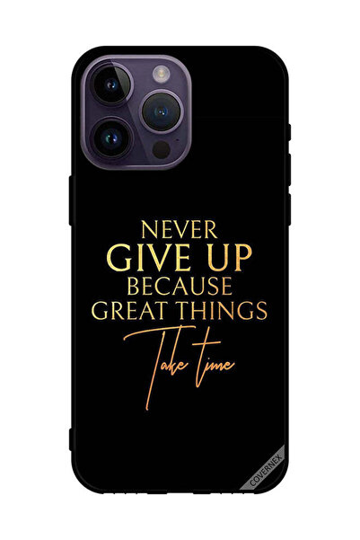 Covernex غطاء حماية لهاتف Apple iPhone 14 Pro Max لا تستسلم أبدًا لأن الأشياء...
