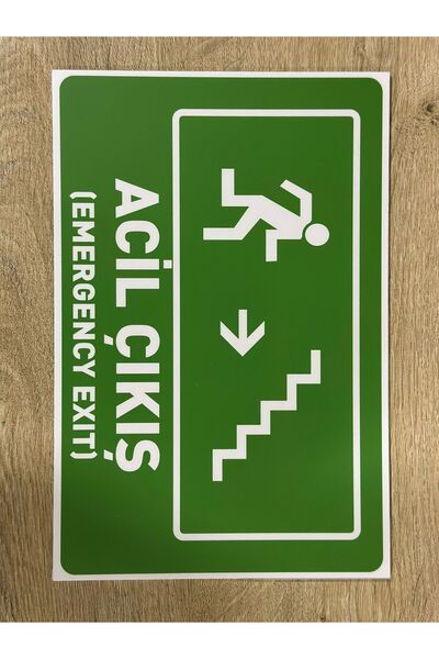 Wicopy Acil Çıkış Kapısı Tabelası İş Güvenliği Levhaları