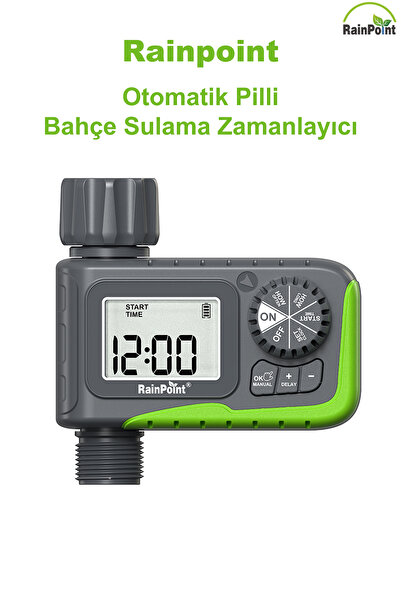 RAINPOINT Bahçe Sulama Zamanlayıcısı Musluk Tipi Pilli Elektronik Dijital Zam...