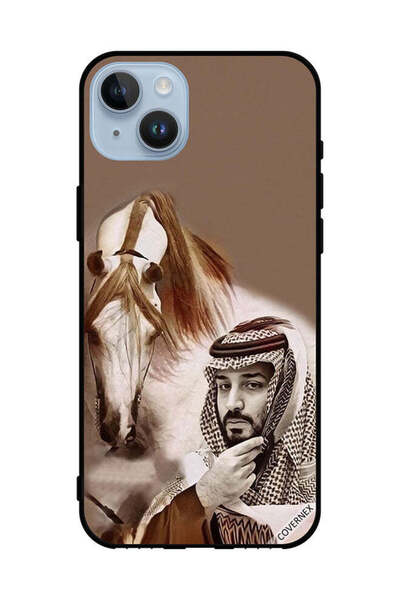 Covernex غطاء حماية لهاتف آبل آيفون 14 بلس محمد بن سلمان أمام حصان