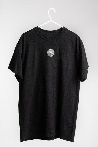 THE SHARK Geometric Lion Ειδικό σχέδιο εμπριμέ 100% βαμβακερό λαιμόκοψη μαύρο...