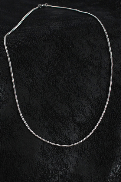 Epilons Bfs 316L Çelik Örme Zincir Model Gümüş Renk Erkek Kolye