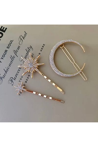 Asteria Jewelry 3' Buckle Set Moon Star Buckle