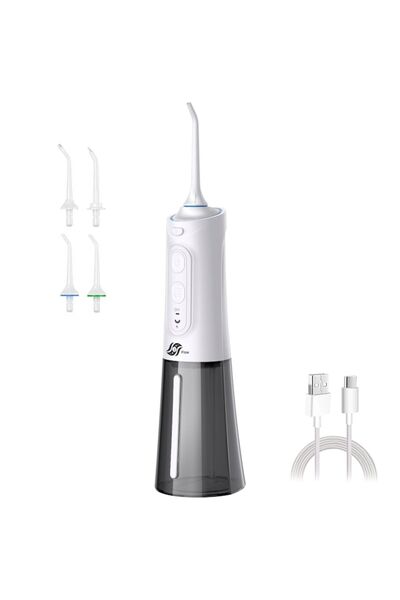 JFlow Irigator oral profesional JFlow, portabil, 6 programe de lucru, tehnologie inteligentă de curățare, 1800 impulsuri