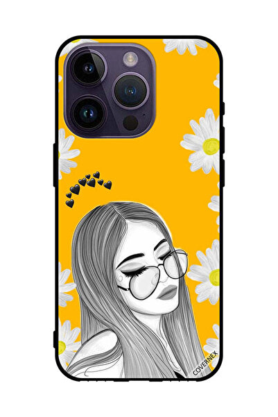 Covernex غطاء حماية لهاتف Apple iPhone 14 Pro - فتاة تحب خيالات النظارات