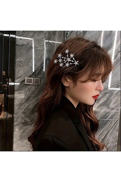 Asteria Jewelry Glittery Shiny Star Buckle - Star Hair Accessory