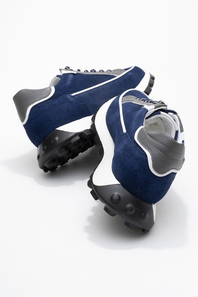 Dericlub Deri̇club Men's Thick Sole Lace-Up Casual Shoes Real Suede Leather Cr 2683 Parlament