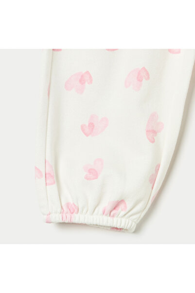 Juniors All-Over Heart Print Joggers with Elasticated Waistband