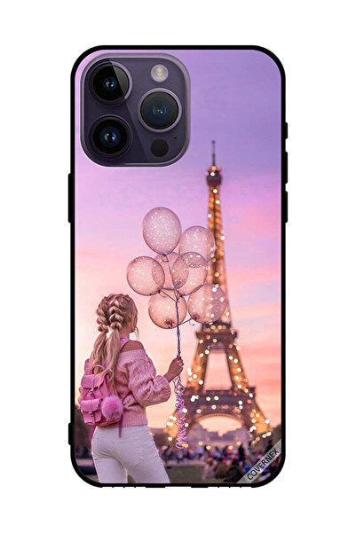 Covernex غطاء حماية لهاتف Apple iPhone 14 Pro Max فتاة تحمل بالونات