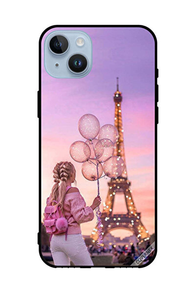 Covernex غطاء حماية لهاتف Apple iPhone 14 Plus فتاة تحمل بالونات