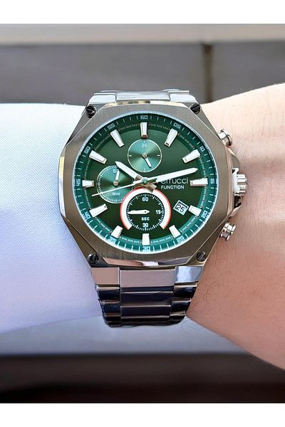 Ferrucci Men's Functions Active Metal Cord Wrist Watch