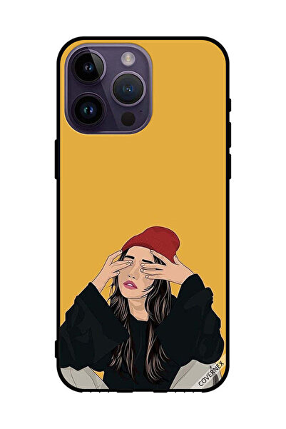 Covernex غطاء حماية لهاتف Apple iPhone 14 Pro Max - فن فتاة حزينة