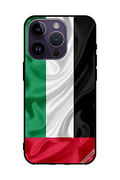 Covernex غطاء حماية لهاتف أبل آيفون 14 برو قماش علم الإمارات العربية المتحدة